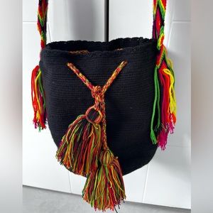 Wayuu Bag MULTICOLOR Cotton Handmade (Mochila From Colombia). New